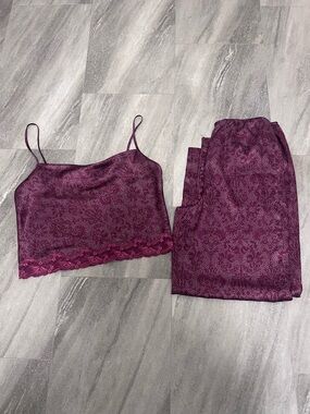 Vintage Victoria’s  Secret Y2K Purple Satin Pajama Set Size Medium